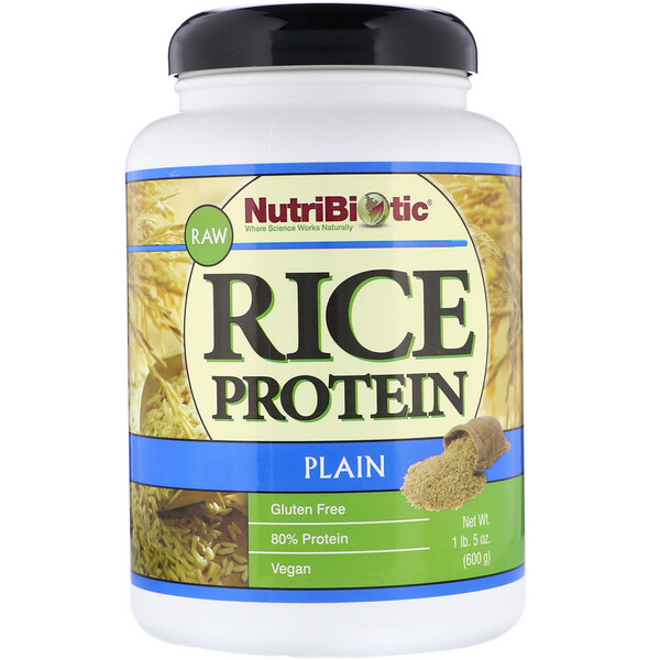 NutriBiotic, Rohes Reisprotein, Geschmacksneutral, 600 g