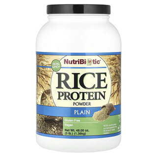 NutriBiotic, 未加工大米蛋白，白米，3 磅（1.36 千克）