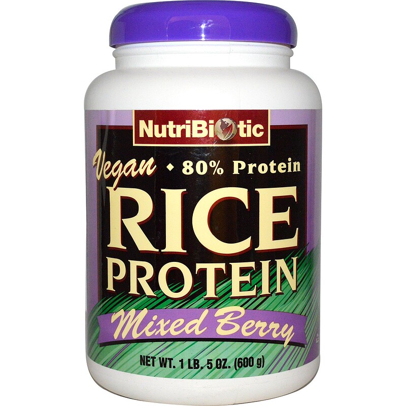 NutriBiotic, Vegan Rice Protein, Mixed Berry, 1 lb. 5 oz (600 g) iHerb