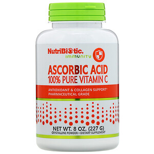Отзывы о Нутрибиотик, Immunity, Ascorbic Acid, 100% Pure Vitamin C, Crystalline Powder, 8 oz (227 g)