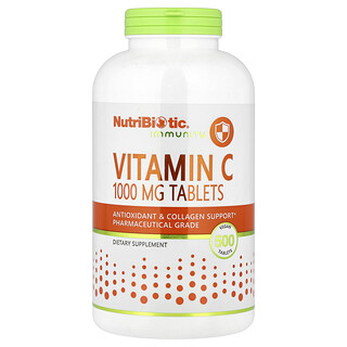 NutriBiotic, Immunity, vitamina C, 1.000 mg, 500 compresse vegane