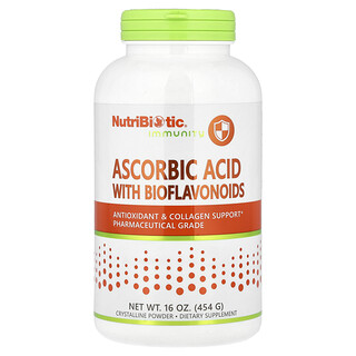 NutriBiotic, Immunity, Ácido ascórbico con bioflavonoides, Polvo cristalino, 454 g (16 oz)