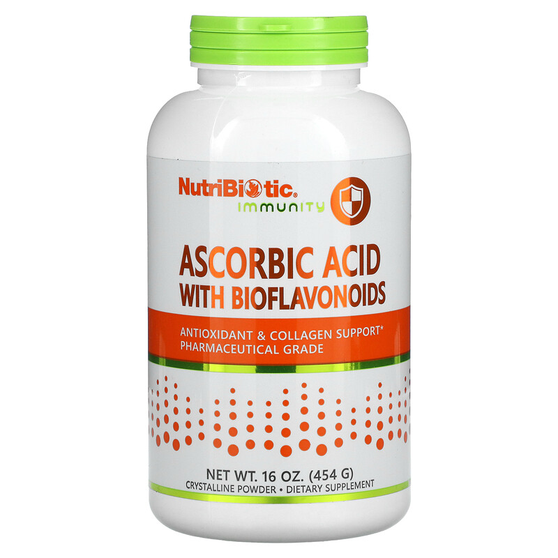 NutriBiotic, Immunity, Ascorbic Acid with Bioflavonoids, Crystalline