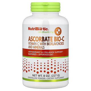 NutriBiotic, Immunity, Ascorbate Bio-C, Vitamin C with Bioflavonoids and Minerals, 8 oz (227 g)