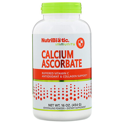 NutriBiotic Immunity, Calcium Ascorbate, Crystalline Powder, 16 oz (454 g)