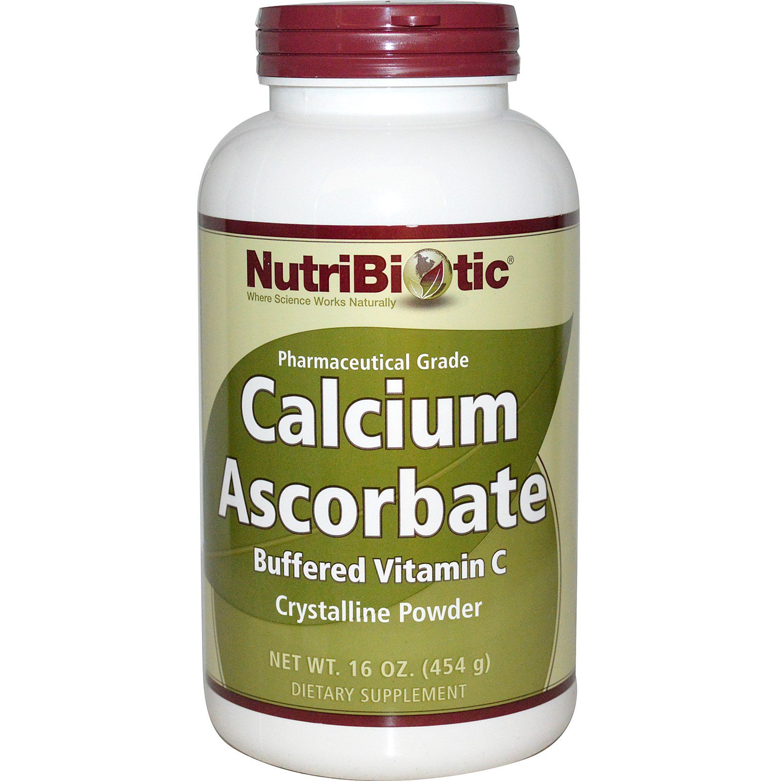 NutriBiotic, Calcium Ascorbate, Crystalline Powder, 16 oz (454 g