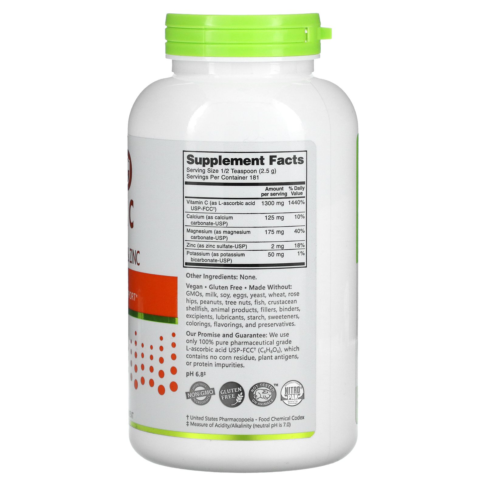 NutriBiotic, Immunity, HypoAller C Vitamin C with Calcium, Magnesium