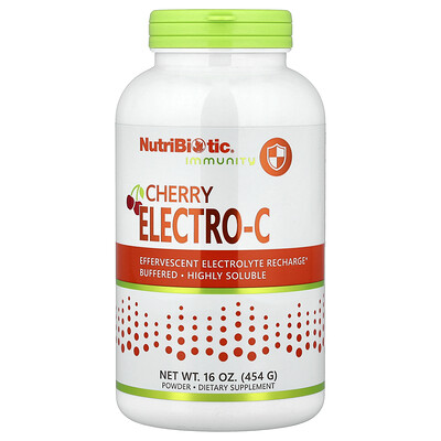 NutriBiotic, Inmunidad, Electro-C de cereza en polvo, Cereza, 454 g (16 oz)