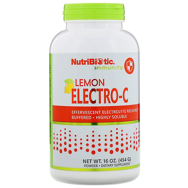 NutriBiotic‏, Immunity, Lemon Electro-C Powder, 16 oz (454 g)