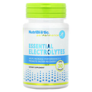 NutriBiotic, Rendimiento, Electrolitos esenciales, 30 cápsulas veganas