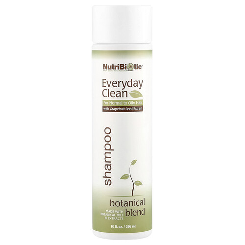 NutriBiotic, Shampooing nettoyant quotidien, Mélange botanique avec extraits de pépins de pamplemousse, 296 ml