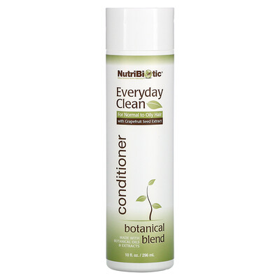 NutriBiotic Everyday Clean Conditioner For Normal to Oily Hair Botanical Blend 10 fl oz (296 ml)