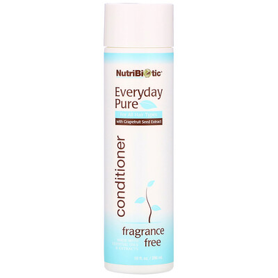 NutriBiotic Everyday Pure Conditioner, Fragrance Free, 10 fl oz (296 ml)