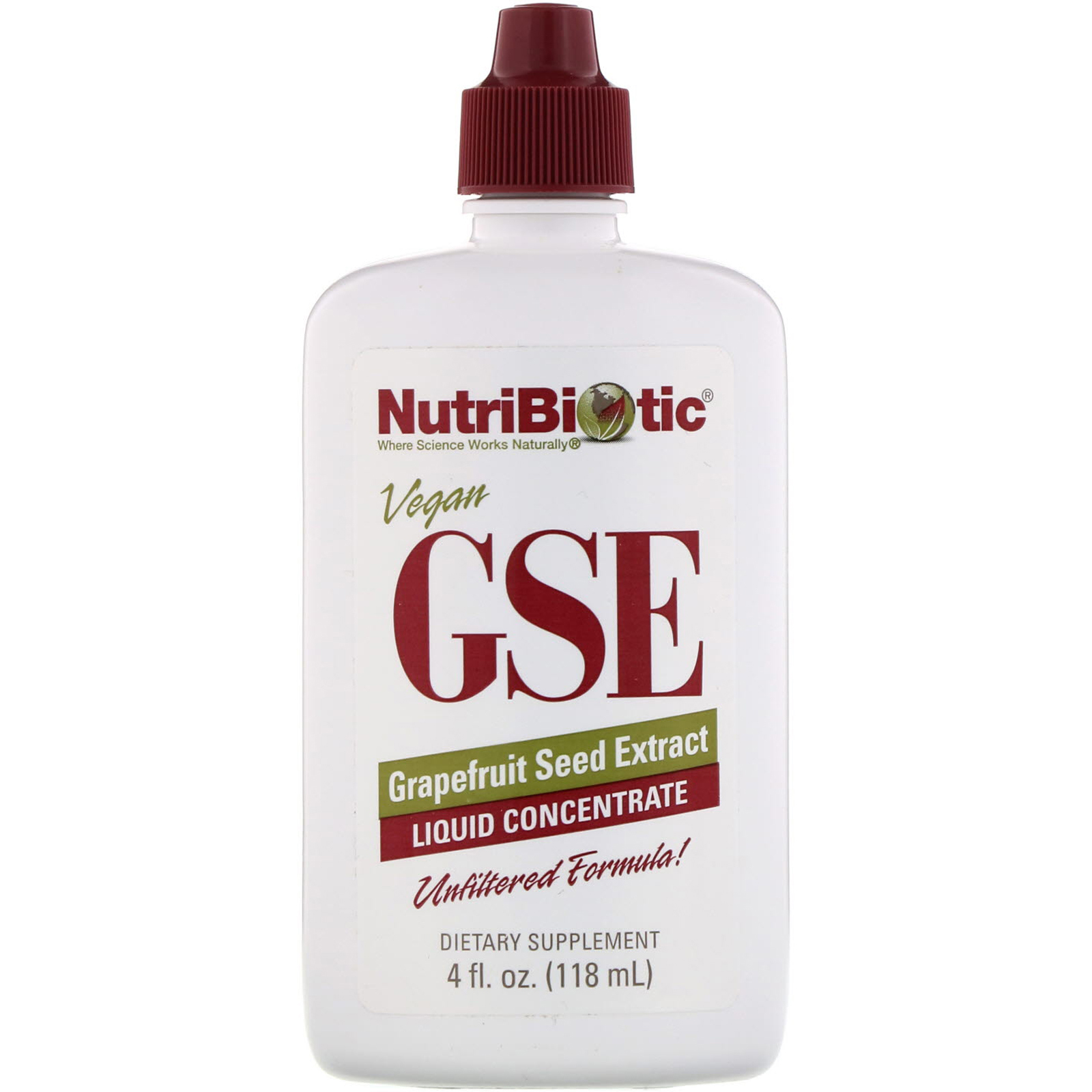 Vegan GSE Grapefruit Seed Extract, Liquid Concentrate, 4 fl oz (118 ml) 2