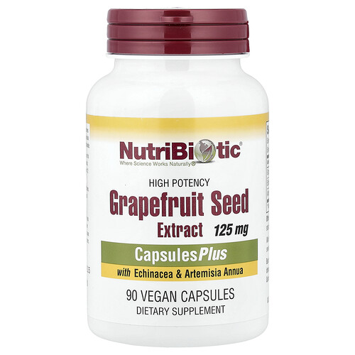 NutriBiotic, Grapefruit Seed Extract , 125 mg, 90 Vegan Capsules