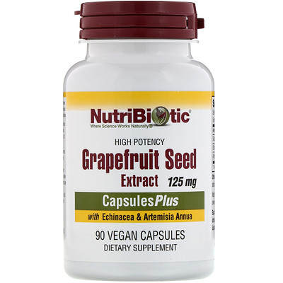 

Grapefruit Seed Extract with Echinacea & Artemisia Annua, High Potency, 125 mg, 90 Vegan Capsules