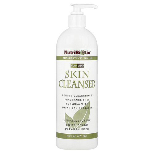 NutriBiotic, Hautreiniger, seifenfrei, empfindliche Haut, parfümfrei, 473 ml
