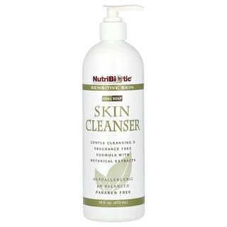 NutriBiotic, Huidreiniger, zeepvrij, parfumvrij, 473 ml