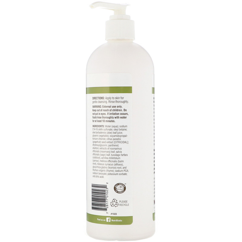nutribiotic face cleanser