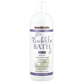 NutriBiotic, Baño de burbujas, Fruta fresca, No jabón, 16 fl oz (473 ml)
