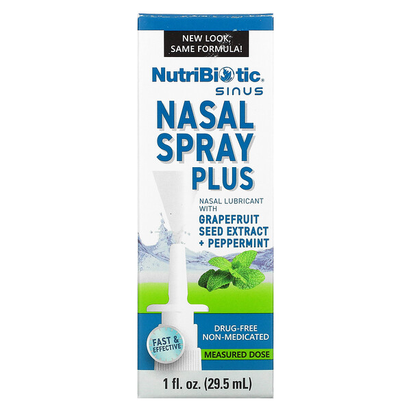 NutriBiotic‏, Nasal Spray Plus with Grapefruit Seed Extract, 1 fl oz (29.5 ml)