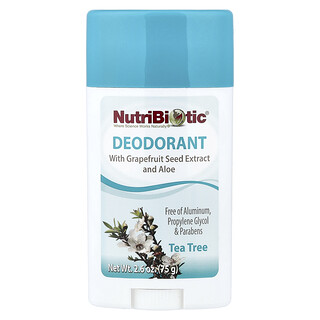 NutriBiotic, デオドラント、ティーツリー、75g（2.6オンス）