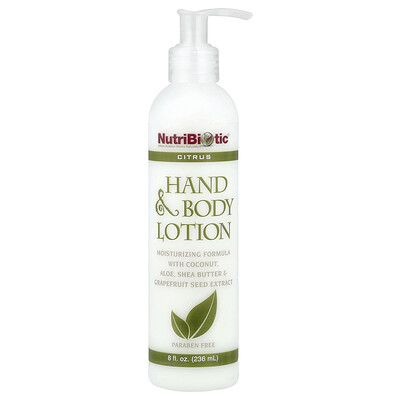 NutriBiotic Hand  Body Lotion Citrus 8 fl oz 236 ml