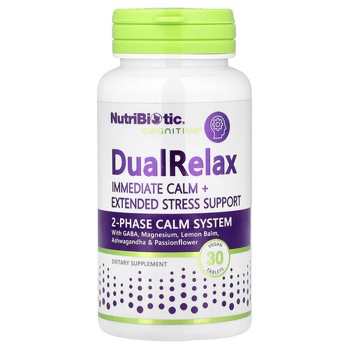 NutriBiotic, DualRelax, 30 vegane Tabletten