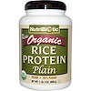 NutriBiotic, 생 유기농 쌀 단백질, 플레인, 1 파운드 5 온스 (600 g)