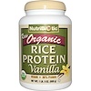 NutriBiotic, 로우 오가닉 라이스 프로테인, 바닐라, 1 파운드 5 온스 (600 그램)