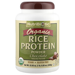 Raw Organic Rice Protein, Chocolate, 1 lb 6.9 oz (650 g)