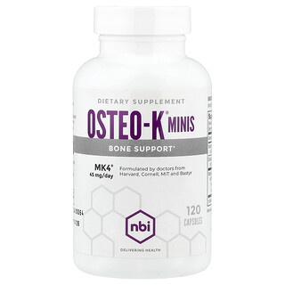 NBI, Osteo-K® Minis，120 粒膠囊