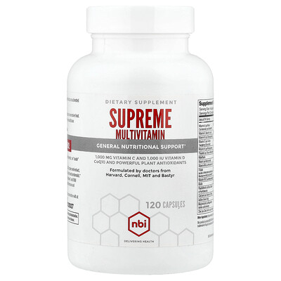 Product Image for NBI, Supreme Multivitamin, 120 Capsules