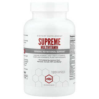 NBI, Supreme Multivitamin, 120 Capsules