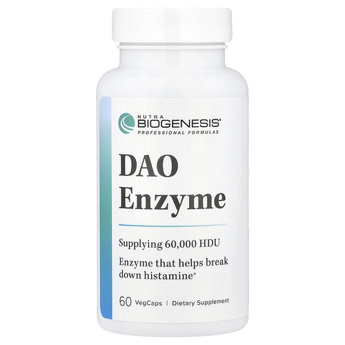 Nutra Biogenesis DAO Enzyme, 60 VegCaps (4.2 mg per Capsule)