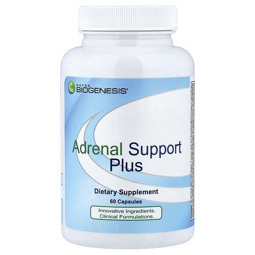 Nutra Biogenesis Nutra BioGenesis, Adrenal Support Plus, 60 Capsules