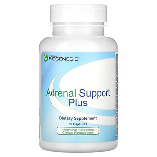 Nutra BioGenesis, Podpora nadobličiek Plus, 60 kapsúl