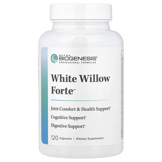 Nutra BioGenesis, White Willow Forte™, 120 kapsler