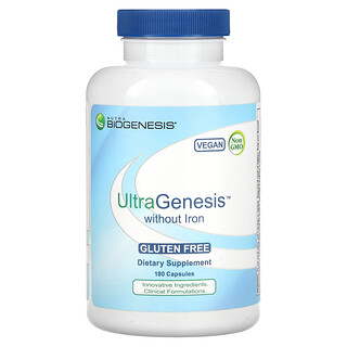 نوترا بيوجينيسيس‏, UltraGenesis بدون حديد ، 180 كبسولة