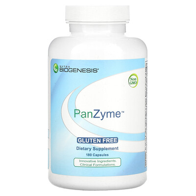 Nutra BioGenesis, PanZyme`` 180 cápsulas