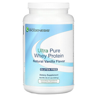 Nutra BioGenesis, 超全乳清蛋白，天然香草味，2 磅 4.1 盎司（1024 克）