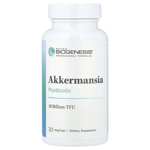 Nutra BioGenesis, Akkermansia Postbiotic, 10 Billion TFU, 30 VegCaps