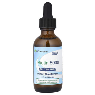 Nutra BioGenesis, Biotin 5000, 2 fl oz (59 ml)