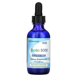 Nutra BioGenesis, Biotine 5000, 5000 µg, 59 ml