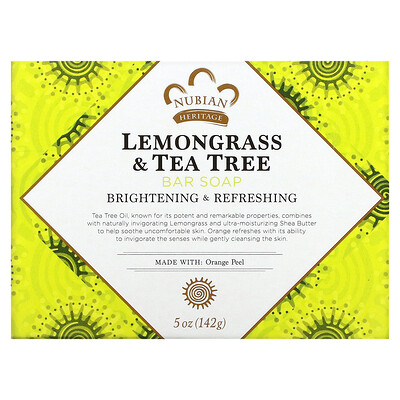 

Nubian Heritage Lemongrass & Tea Tree Bar Soap 5 oz (142 g)