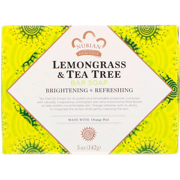 Lemongrass & Tea Tree Bar Soap, 5 oz (142 g)