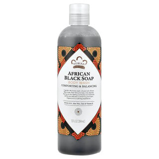 Nubian Heritage, Africké čierne mydlo, sprchový gél, 384 ml