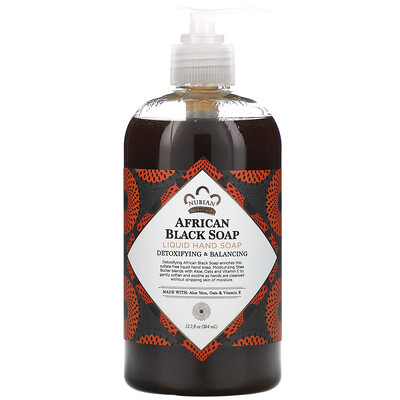 Купить Nubian Heritage African Black Soap, Liquid Hand Soap, 12.3 fl oz (364 ml)