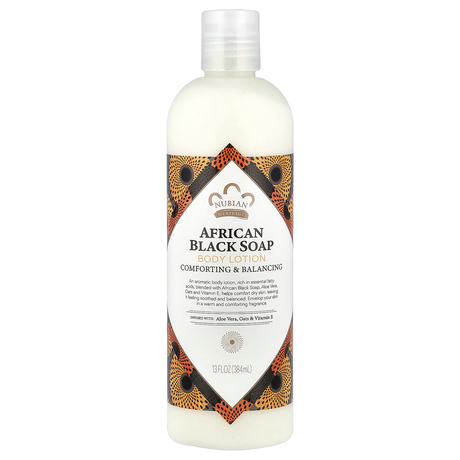 NUBIAN HERITAGE ABS BODY LOTION DETOXIFYING + BALANCE 12 PC 13 FL. OZ product package