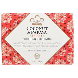Отзывы о Нубиан Херитадж, Coconut & Papaya Bar Soap, 5 oz (142 g)